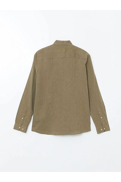 LC Waikiki Ανδρικό πουκάμισο με μακρυμάνικο λινό Slim Fit