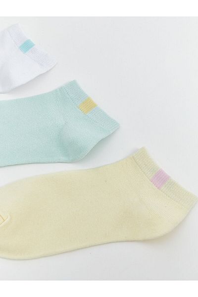 LC Waikiki Women's Plain Booties Socks 5-Pack
