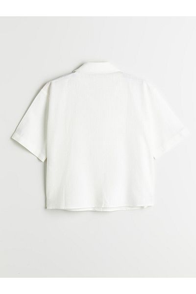 LC Waikiki Textured Linen Look Women's Shirt