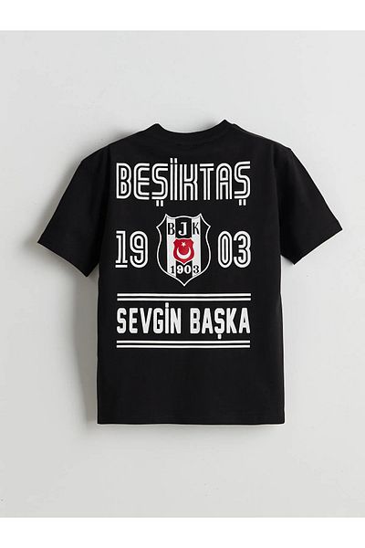 LC Waikiki Tricou pentru băiat cu decolteu B-J-K- imprimat