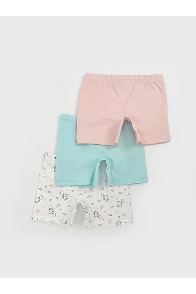 LC Waikiki Printed Girl's Boxer Set of 3