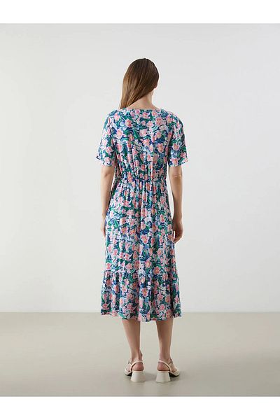 LC Waikiki V-Neck Floral Women's Dress