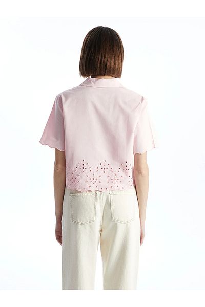LC Waikiki Openwork Poplin Women's Shirt