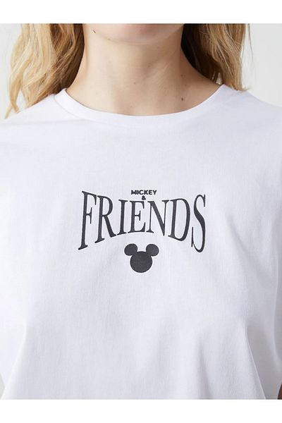 LC Waikiki Tricou cu imprimeu Mickey and Friends pentru damă