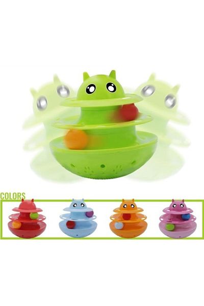 Seyrangah Nunbell Mama Sleeping Cat Dog Toy with Treat Bowl