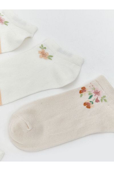 LC Waikiki Patterned Women's Booties Socks 5-Pack
