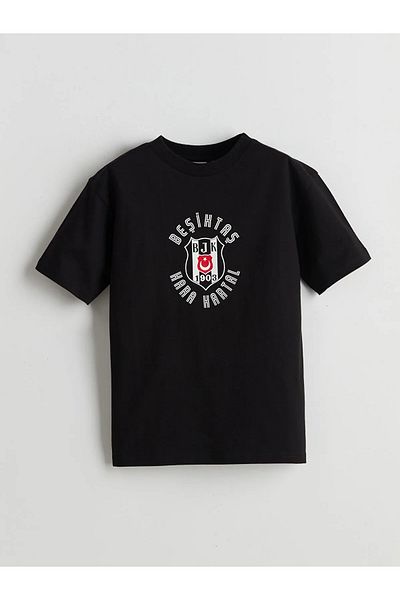 LC Waikiki Tricou pentru băiat cu decolteu B-J-K- imprimat