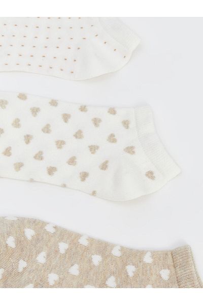 LC Waikiki Patterned Women's Booties Socks 3-Pack