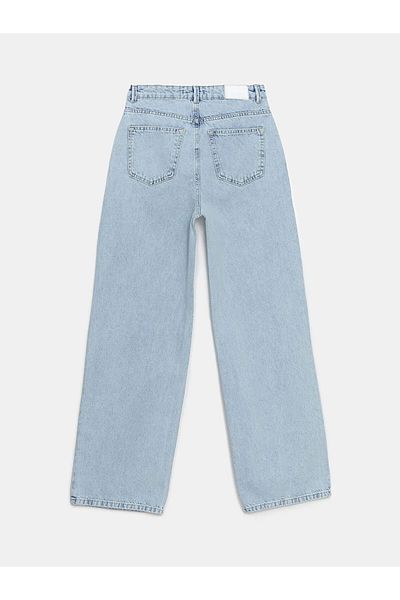 LC Waikiki Pantaloni Jean de damă cu talie înaltă