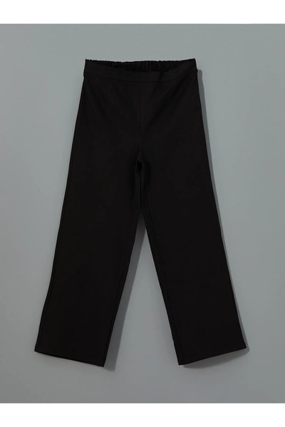 LC Waikiki White square neck girl's blouse and pants set