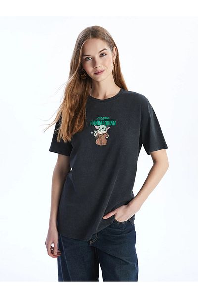 LC Waikiki Crew Neck the Mandalorian Printed Women's T-Shirt