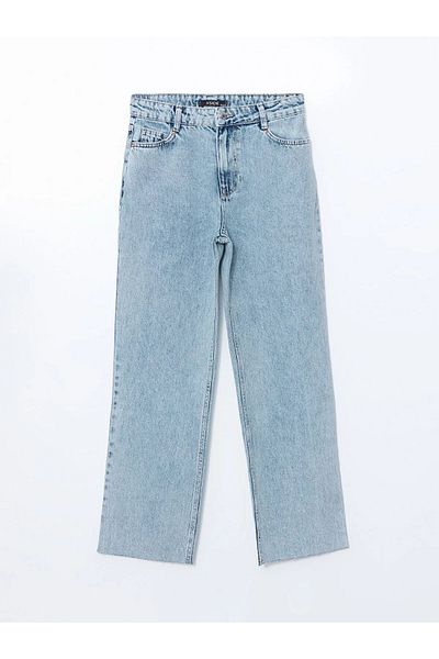 LC Waikiki Pantaloni Jean de damă Straight Fit