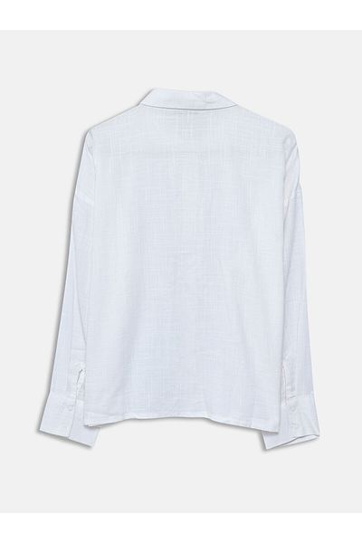 LC Waikiki Plain Long Sleeve Oversize Women's Shirt