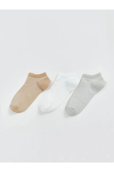 LC Waikiki Self Patterned Women's Booties Socks 3 Pcs