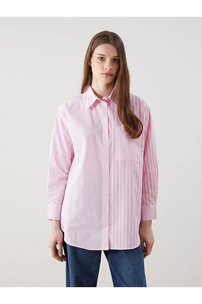 LC Waikiki Striped Poplin Women's Shirt Tunic