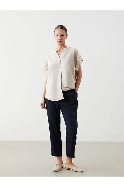 LC Waikiki Carrot Cut Women's Trousers with Elastic Waist