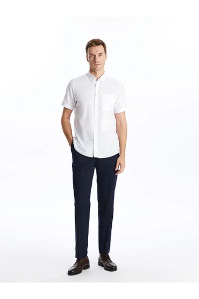 LC Waikiki Ανδρικό πουκάμισο Regular Fit Linen Blend