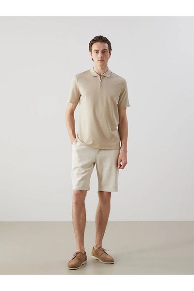 LC Waikiki Ανδρικό σορτς Standard Mold Linen Blend