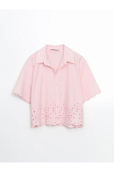 LC Waikiki Openwork Poplin Women's Shirt