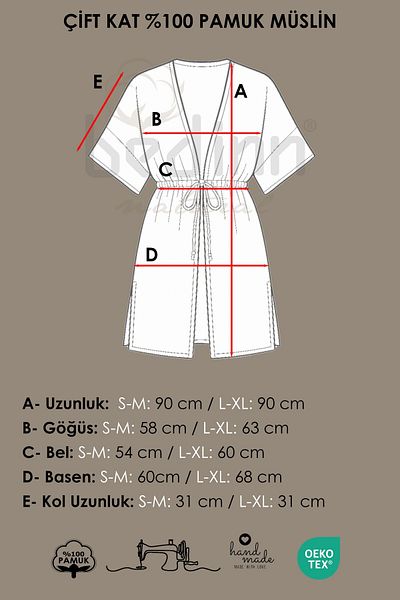 Bedinn Luna Muslin Kimono - Beach Dress