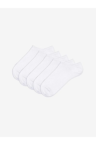 LC Waikiki Women's Plain Booties Socks 5-Pack