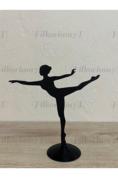 Filkorium3D حامل مجوهرات بتصميم راقصة باليه مزخرف، منظم لحلقات/أقراط/قلائد/مجوهرات - بلاستيك صلب