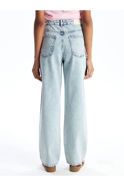 LC Waikiki Pantaloni Jean de damă Straight Fit
