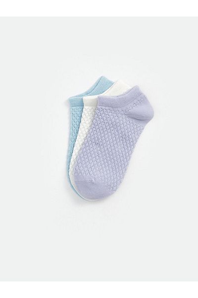 LC Waikiki Дамски чорапи до глезена с шарка, 3 чифта
