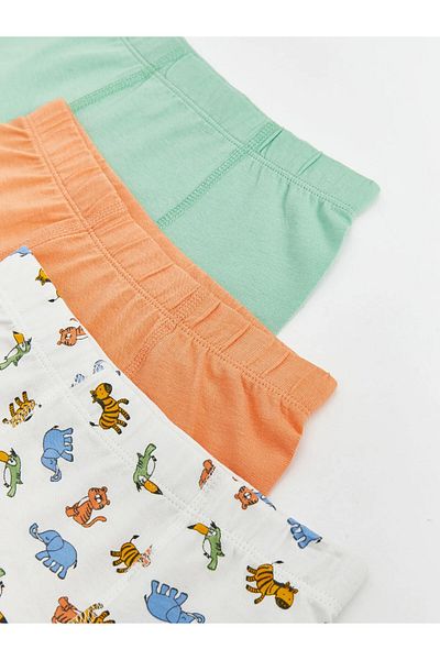 LC Waikiki Printed Boys' Boxers with Elastic Waist, 3-Piece