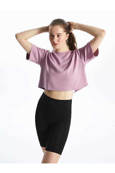 LC Waikiki Tricou sport pentru damă Crop cu gât crew