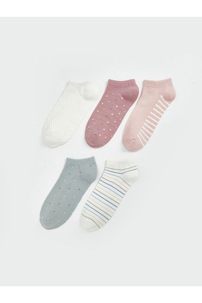 LC Waikiki Patterned Women's Booties Socks 5-Pack