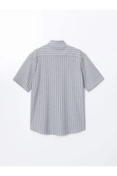 LC Waikiki Regular Fit Short Sleeve Striped Men's Shirt