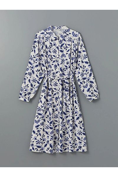 LC Waikiki Floral Γυναικείο Πουκάμισο Φόρεμα