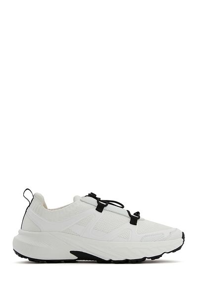 Derimod Acbc X Derimod Women's White Lace-Up Thick Soled Fabric Sneaker 25Sfd43556F