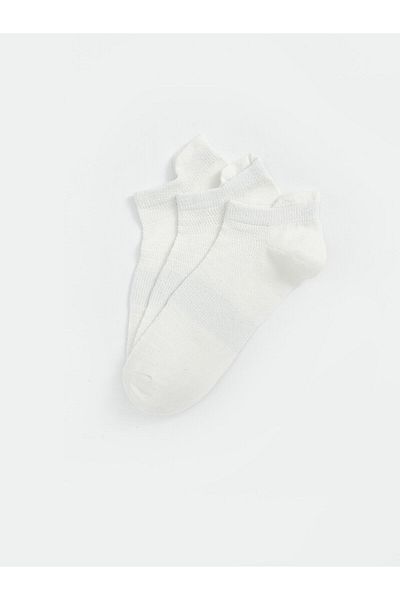 LC Waikiki Women's Plain Booties Socks 3-Pack