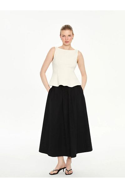 LC Waikiki Μπλούζα Peplum με λαιμόκοψη