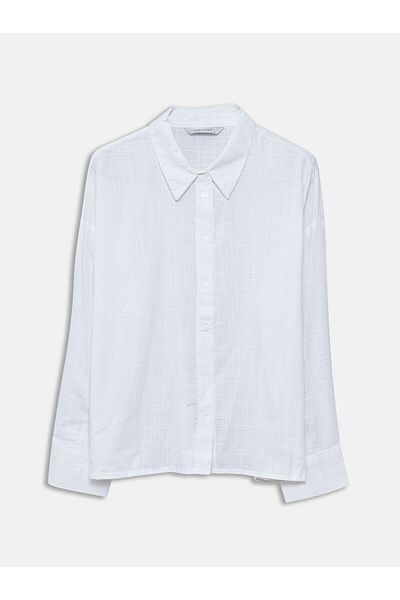 LC Waikiki Plain Long Sleeve Oversize Women's Shirt