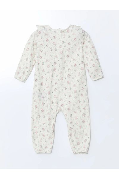 LC Waikiki Baby Collar Baby Girl Combed Jumpsuit