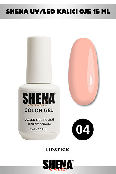 Shena Kalıcı Oje 15 ml - 04 Somon - Uv/led Gel Polish ❤ From Dubai