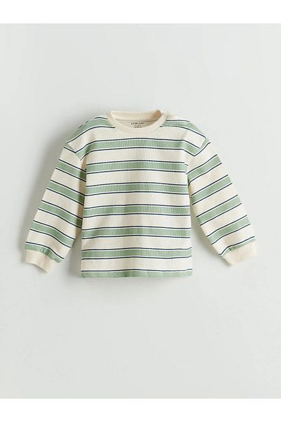 LC Waikiki Striped Baby Boy Sweatshirt and Pants Set of 2