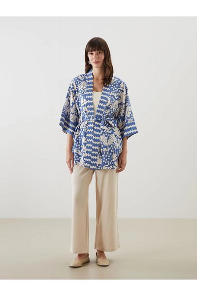 LC Waikiki Kimono de damă supradimensionat cu guler șal