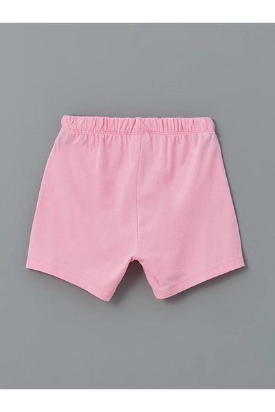LC Waikiki Set de pijamale pentru fete cu gât crew cu pantaloni scurți