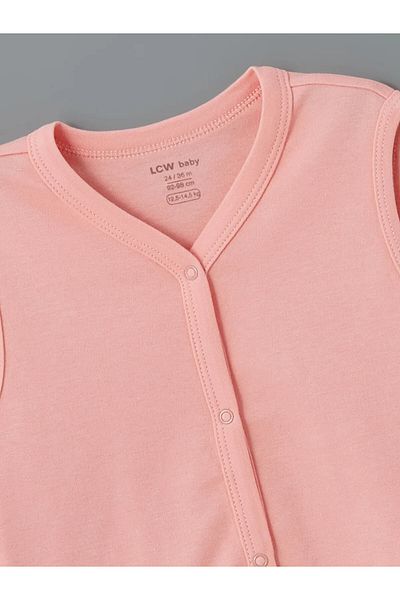 LC Waikiki Combed Cotton Basic Baby Girl Vest 2 Pack