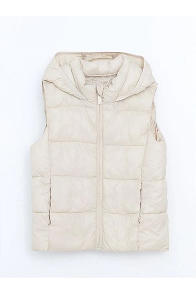 LC Waikiki Hooded Girl's Puffer Vest