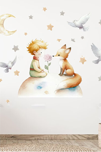 KT Decor Set de autocolante de perete pentru camera băieților Micul Prinț și ...