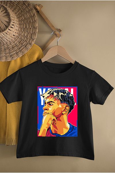 MAGORS TRICOU COPII CU MÂNECĂ SCURTĂ, BUMBAC, IMPRIMAT LAMINE PATCH