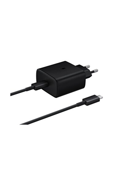 schitec 45W Süper Hızlı Şarj Aleti Type-C to Type-C 1metre Kablolu Siyah