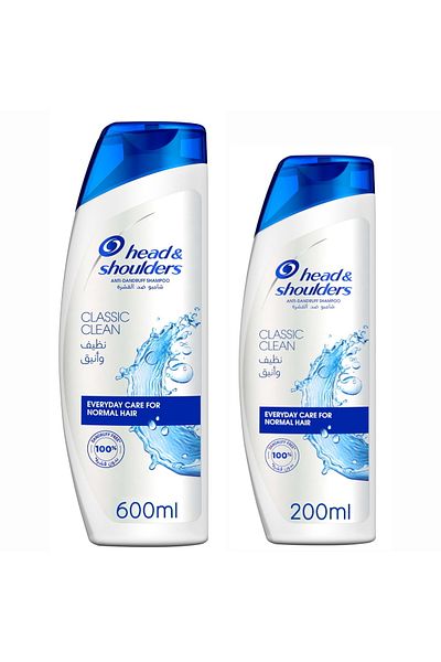 Head&Shoulders Head & Shoulders Classic Clean Anti-Dandruff Shampoo 600 ml + 200 ml