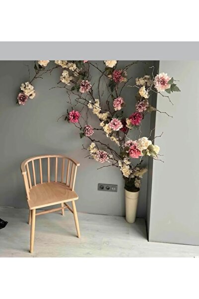 GEBETTOYS Omurga Sandalye Kollu Ahşap Teras Cafe Mutfak Sandalyesi