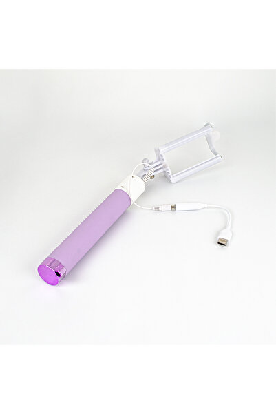 Philips Type-C to 3.5mm Jack Dönüştürücü 270 Derece Dönebilen Premium Selfie Çubuğu Lila 2023Yeni361